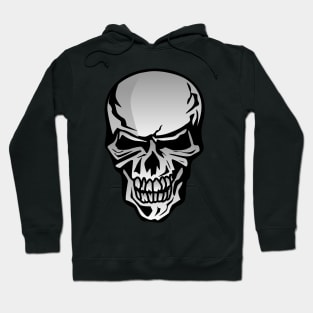 Chrome Skull Illustration Hoodie